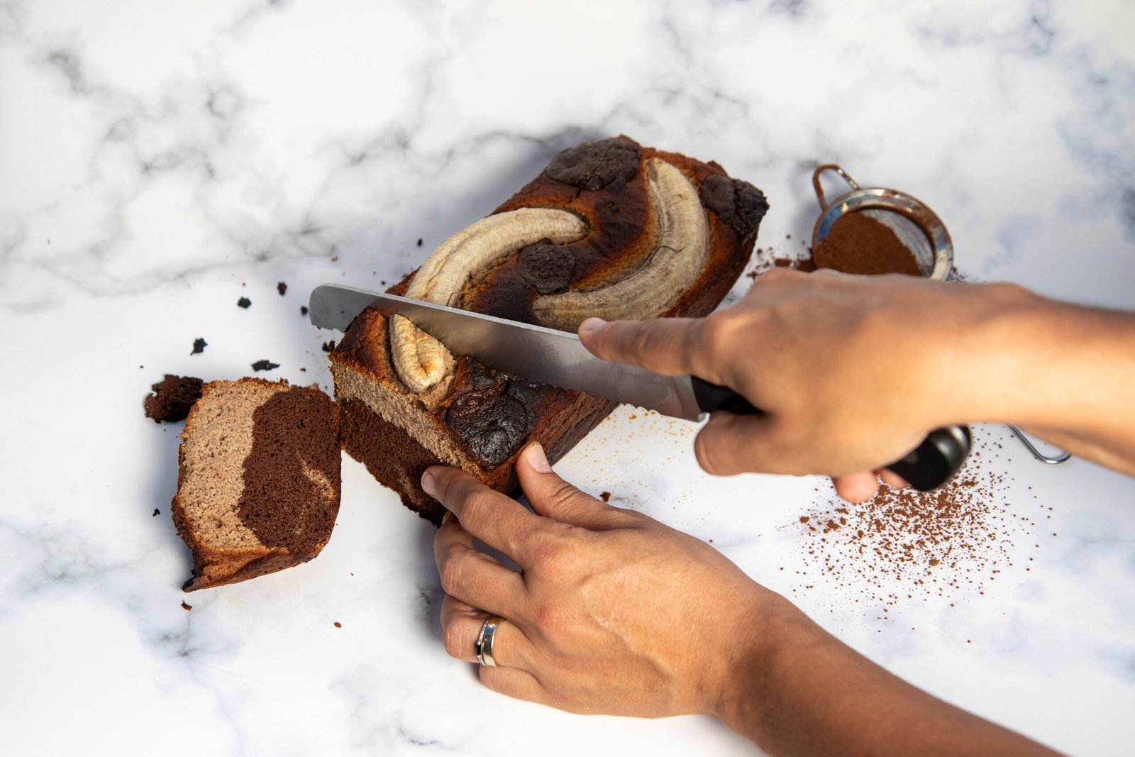 Pan de plátano marmolado 450 gr - Imagen 4